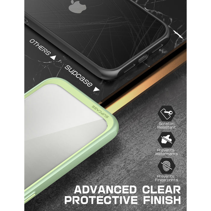 iPhone 13 Pro 6.1 inch Unicorn Beetle Style Slim Clear Case-Mint Green