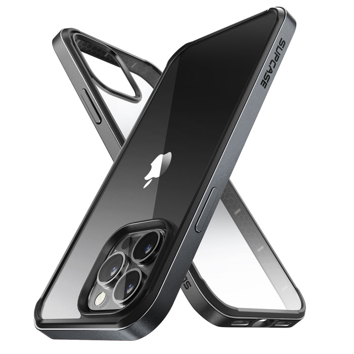 iPhone 13 Pro Max 6.7 inch Unicorn Beetle Edge Clear Bumper Case-Black