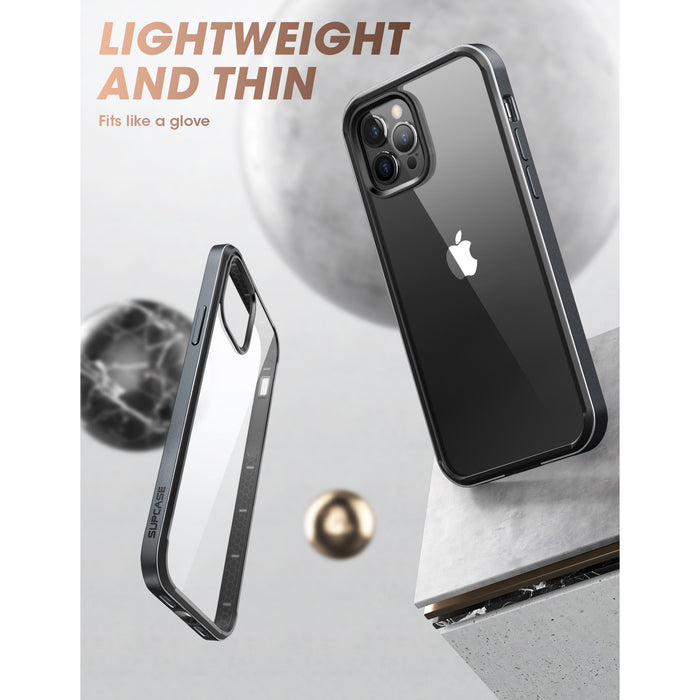 iPhone 13 Pro Max 6.7 inch Unicorn Beetle Edge Clear Bumper Case-Black
