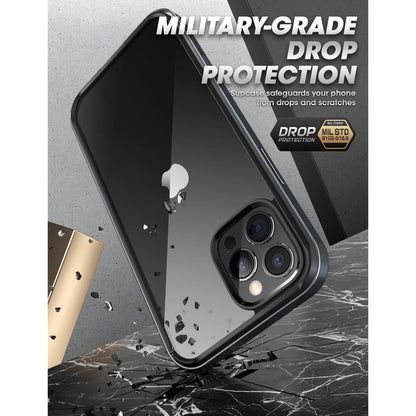 iPhone 13 Pro Max 6.7 inch Unicorn Beetle Edge Clear Bumper Case-Black