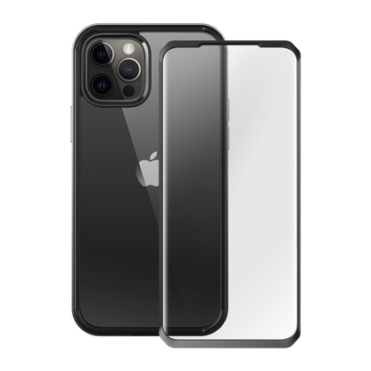 iPhone 13 Pro Max 6.7 inch Unicorn Beetle Edge with Screen Protector Clear Case-Black
