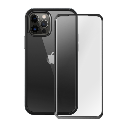 iPhone 13 Pro Max 6.7 inch Unicorn Beetle Edge with Screen Protector Clear Case-Black