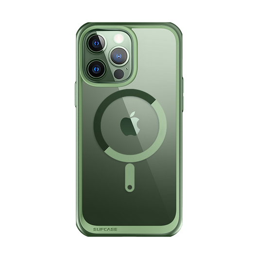 iPhone 13 Pro Max 6.7 inch Unicorn Beetle MAG Slim Clear MagSafe Case-Green