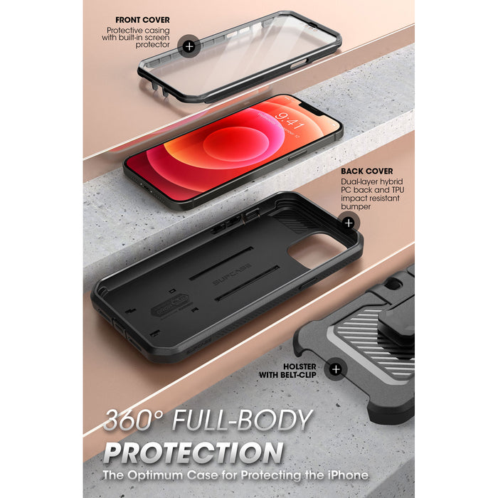 iPhone 13 Pro Max 6.7 inch Unicorn Beetle Pro Rugged Case-Black