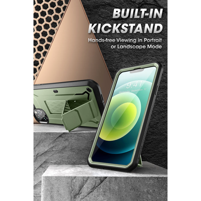 iPhone 13 Pro Max 6.7 inch Unicorn Beetle Pro Rugged Case-Dark Green