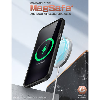 iPhone 13 Pro Max 6.7 inch Unicorn Beetle Style Slim Clear Case-Black