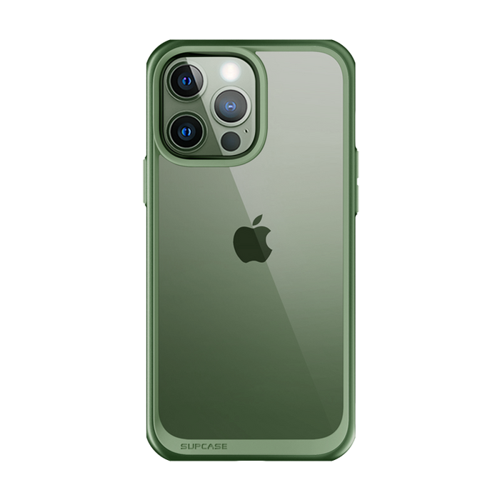 iPhone 13 Pro Max 6.7 inch Unicorn Beetle Style Slim Clear Case-Green