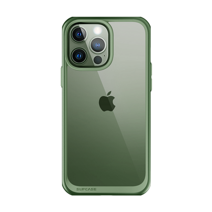 iPhone 13 Pro Max 6.7 inch Unicorn Beetle Style Slim Clear Case-Green