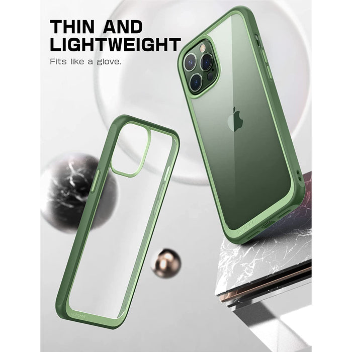 iPhone 13 Pro Max 6.7 inch Unicorn Beetle Style Slim Clear Case-Green