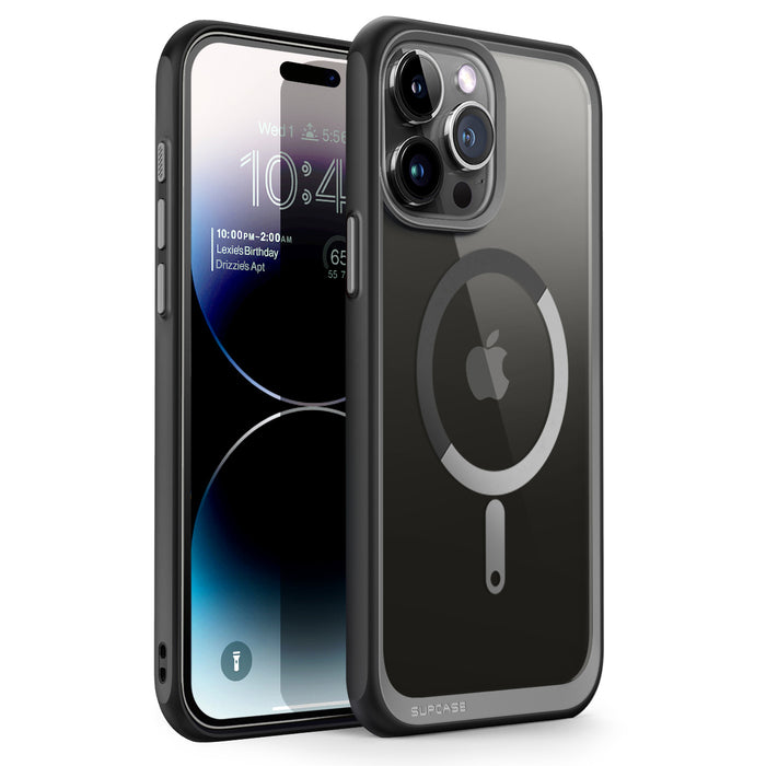 iPhone 15 Pro Max 6.7 inch Unicorn Beetle MAG Slim Clear MagSafe Case(open box)-Black