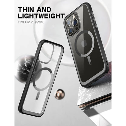 iPhone 15 Pro Max 6.7 inch Unicorn Beetle MAG Slim Clear MagSafe Case(open box)-Black