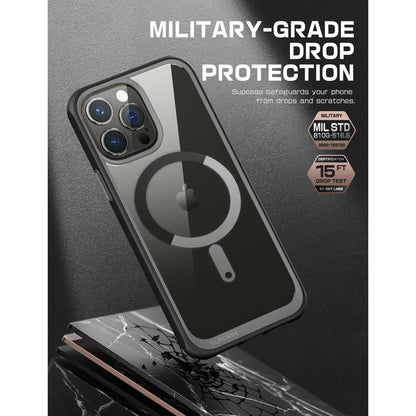 iPhone 15 Pro Max 6.7 inch Unicorn Beetle MAG Slim Clear MagSafe Case(open box)-Black