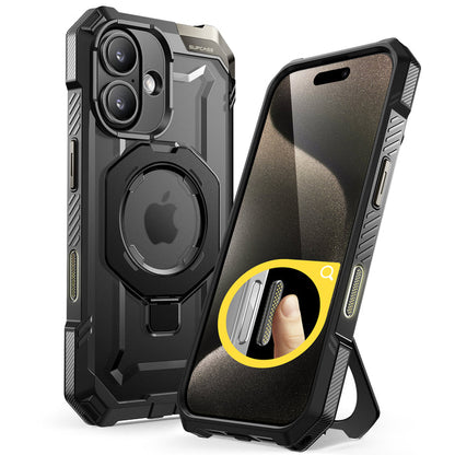 iPhone 16 6.1 inch UB Grip MagSafe Camera Control Button Phone Case-Black
