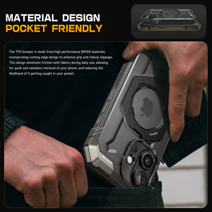iPhone 16 6.1 inch UB Grip MagSafe Camera Control Button Phone Case-Black