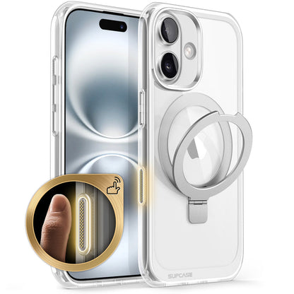 iPhone 16 6.1 inch Unicorn Beetle MAG Stand Slim Clear MagSafe Camera Control Button Case-Clear