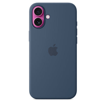 iPhone 16 Plus Silicone Case with MagSafe, Denim
