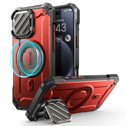 iPhone 16 Pro 6.3 inch Unicorn Beetle MAG XT MagSafe Case-Metallic Red