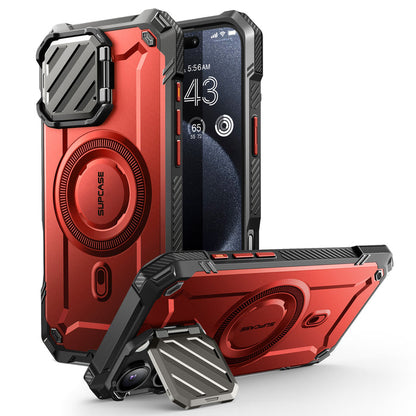 iPhone 16 Pro 6.3 inch Unicorn Beetle MAG XT MagSafe Case-Metallic Red