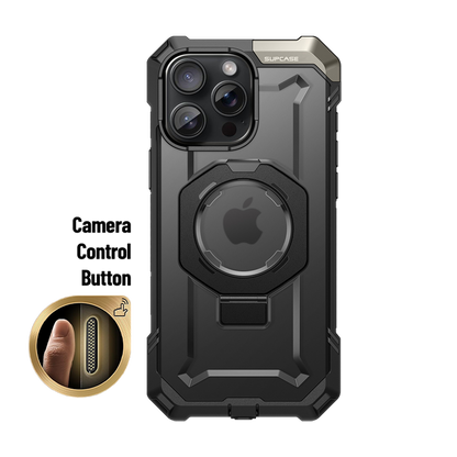 iPhone 16 Pro Max 6.9 inch UB Grip MagSafe Camera Control Button Phone Case-Black