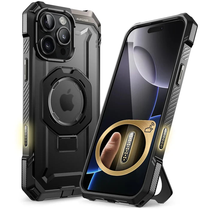iPhone 16 Pro Max 6.9 inch UB Grip MagSafe Camera Control Button Phone Case-Black