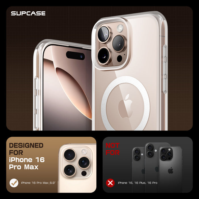 iPhone 16 Pro Max 6.9 inch Unicorn Beetle MAG Slim Clear MagSafe Camera Control Button Case-Clear
