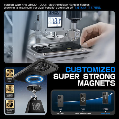 iPhone 16 Pro Max 6.9 inch Unicorn Beetle MAG Stand Slim Clear MagSafe Camera Control Button Case-Black
