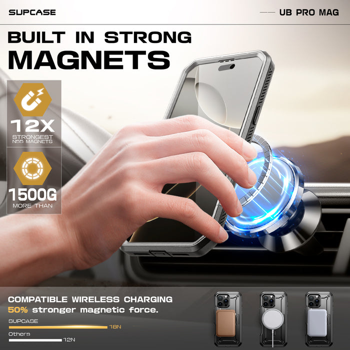 iPhone 16 Pro Max 6.9 inch Unicorn Beetle PRO MAG Rugged MagSafe Case-Titan Gray