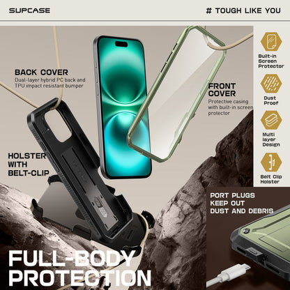 iPhone 16 Pro Max 6.9 inch Unicorn Beetle PRO Rugged Case-Dark Green