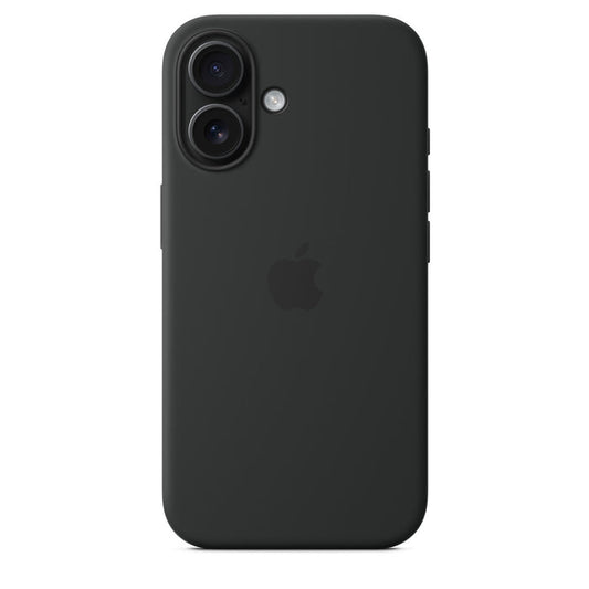 iPhone 16 Silicone Case with Mag Safe, Black