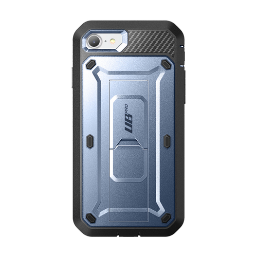 iPhone SE Unicorn Beetle Pro Full-Body Case with Kickstand(open box)-Metallic Blue