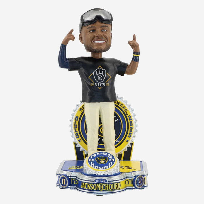 Jackson Chourio Milwaukee Brewers 2025 NLCS Playoff Bound Bobblehead