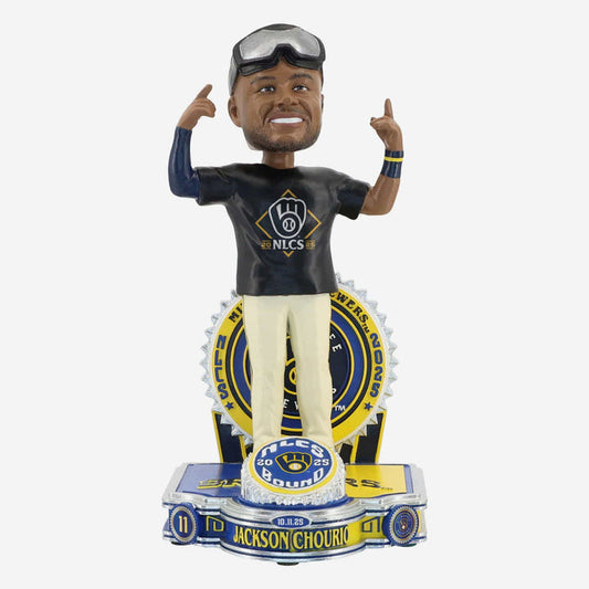 Jackson Chourio Milwaukee Brewers 2025 NLCS Playoff Bound Bobblehead