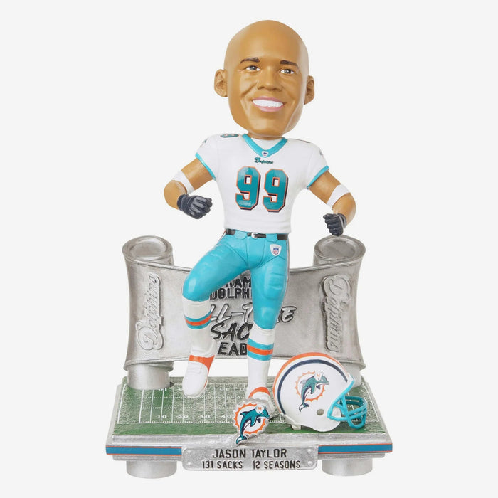 Jason Taylor Miami Dolphins All-Time Sack Leader NFL Football Bobblehead