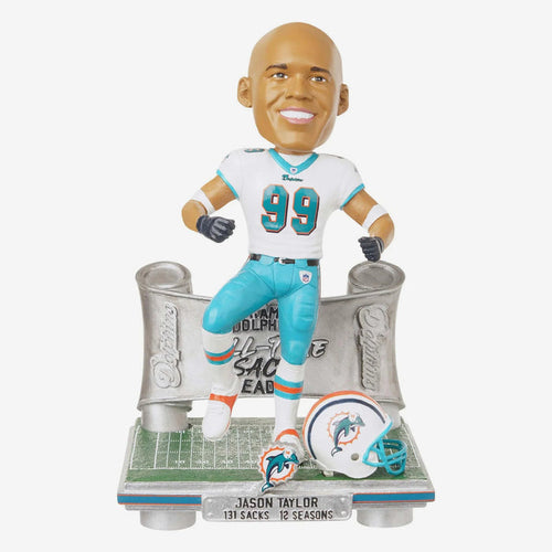 Jason Taylor Miami Dolphins All-Time Sack Leader NFL Football Bobblehead