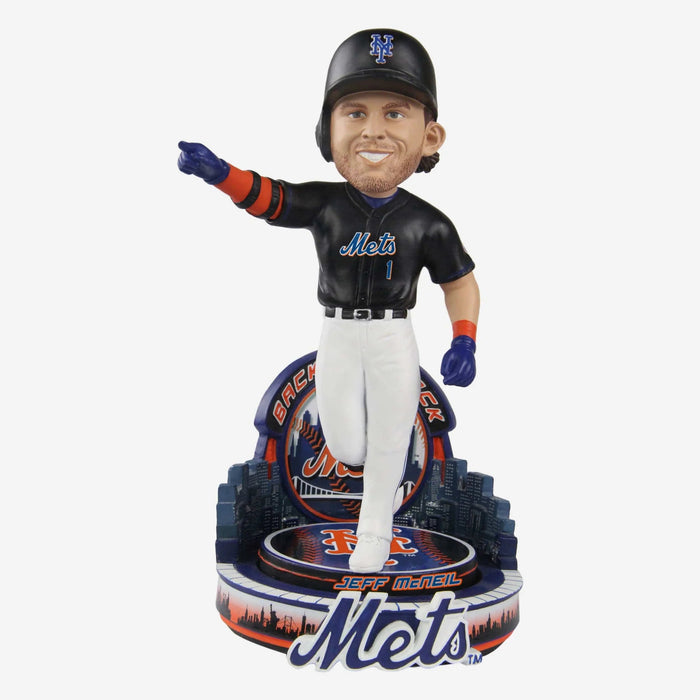 Jeff McNeil New York Mets 2022 Black Jersey MLB Baseball Bobblehead