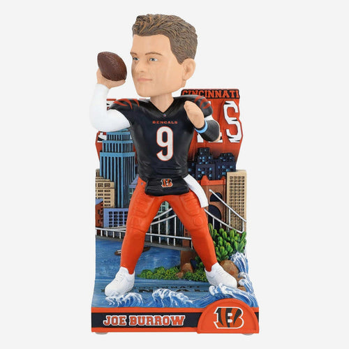 Joe Burrow Cincinnati Bengals The Queen City NFL Football Bobblehead