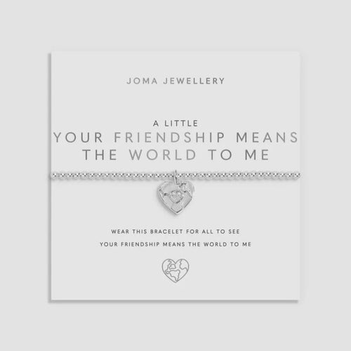 Joma A Little Your Friendship Means The World To Me Bracelet