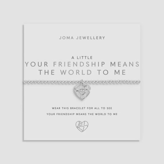 Joma A Little Your Friendship Means The World To Me Bracelet