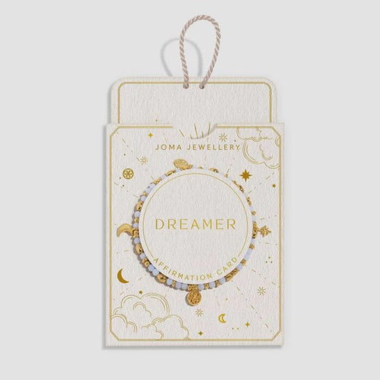 Joma Affirmation Card Gold Bracelet - Dreamer