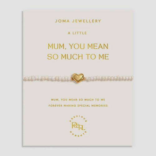 Joma Precious Moments A Little - Mum You Mean So Much To Me Gold Bracelet