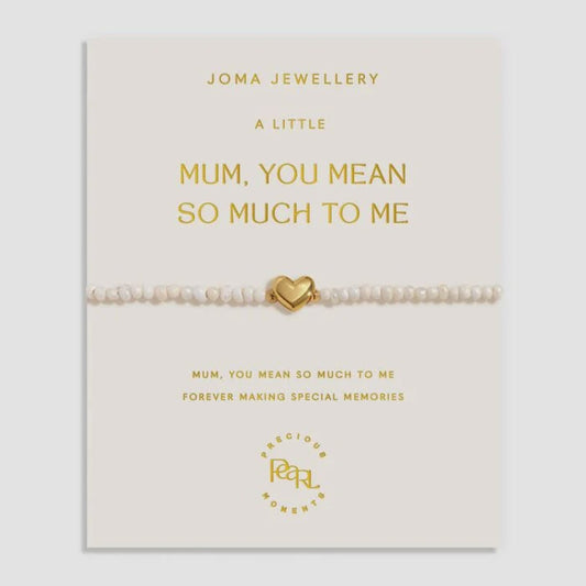 Joma Precious Moments A Little - Mum You Mean So Much To Me Gold Bracelet