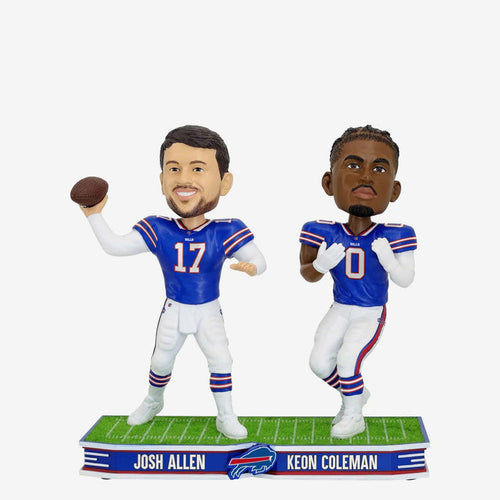 Josh Allen & Keon Coleman Buffalo Bills Field Stars Dual NFL Football Bobblehead