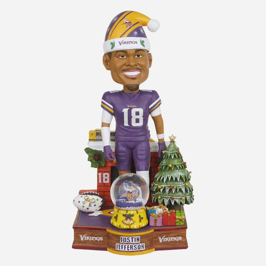 Justin Jefferson Minnesota Vikings Snow Globe NFL Bobblehead