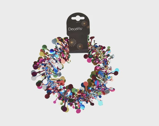 Kaleidoscopic Tinsel Garland