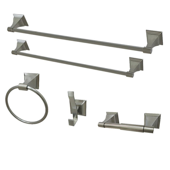 Kingston Brass Monarch 5-Piece Bathroom Accessory Set (BAHK61212478) main image.