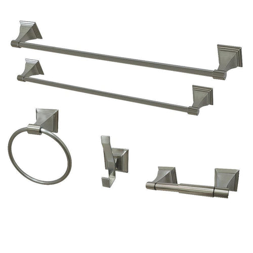 Kingston Brass Monarch 5-Piece Bathroom Accessory Set (BAHK61212478) main image.