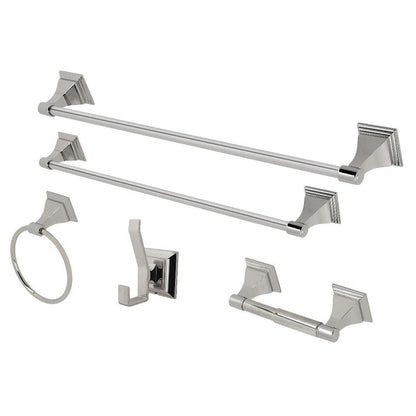 Kingston Brass Monarch 5-Piece Bathroom Accessory Set Polished Nickel