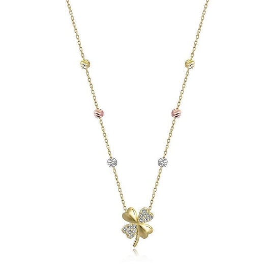 Kleeblatt Goldkette