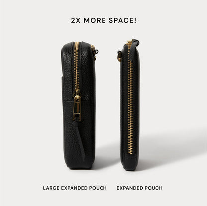 Large Expanded Pouch - Black/Gold