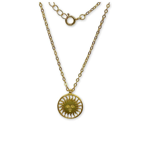 Lesunja St. Moritz sun silver gold-plated small